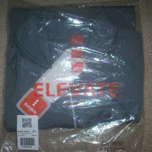 Elevate Caltech Top Womens Athletic Shirt Grey 1/4 Zip Pullover Size Small, new